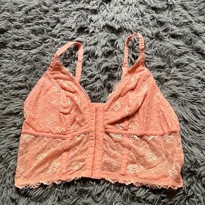 Lacey pink tank top